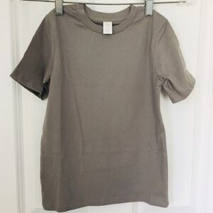 NEW Kids Colored Organics Cotton T-Shirt Size 6 Gray